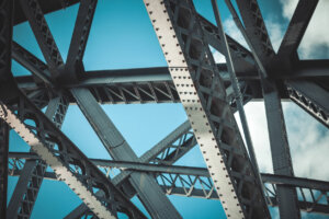 Bridge frame closeup