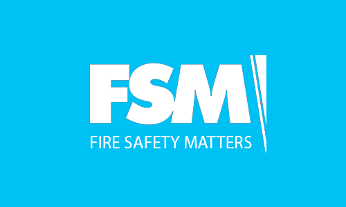 Light Blue Fire Safety Matters Logo