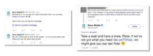 Tesco Mobile Tweets