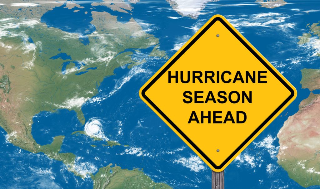 Hurricane Season Warning Sign