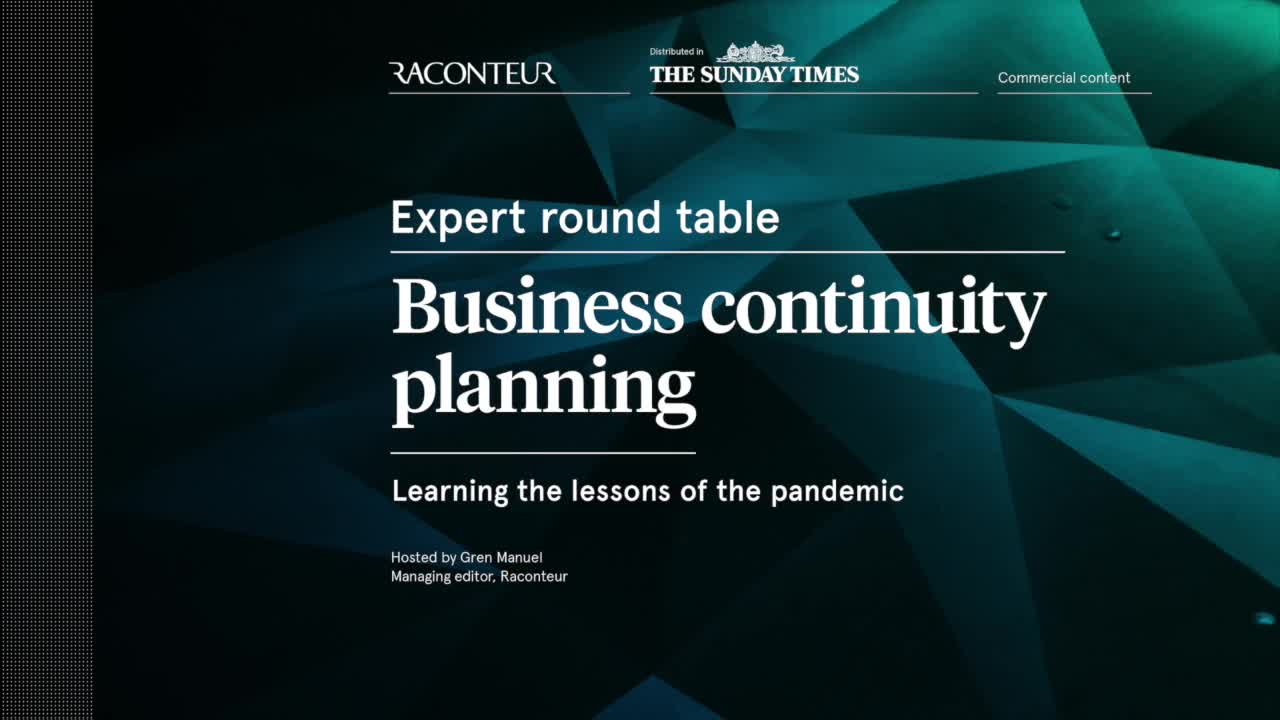 Business continuity planning title screen
