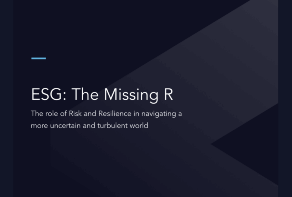 ESG - The Missing ‘R’ for Resilience Image