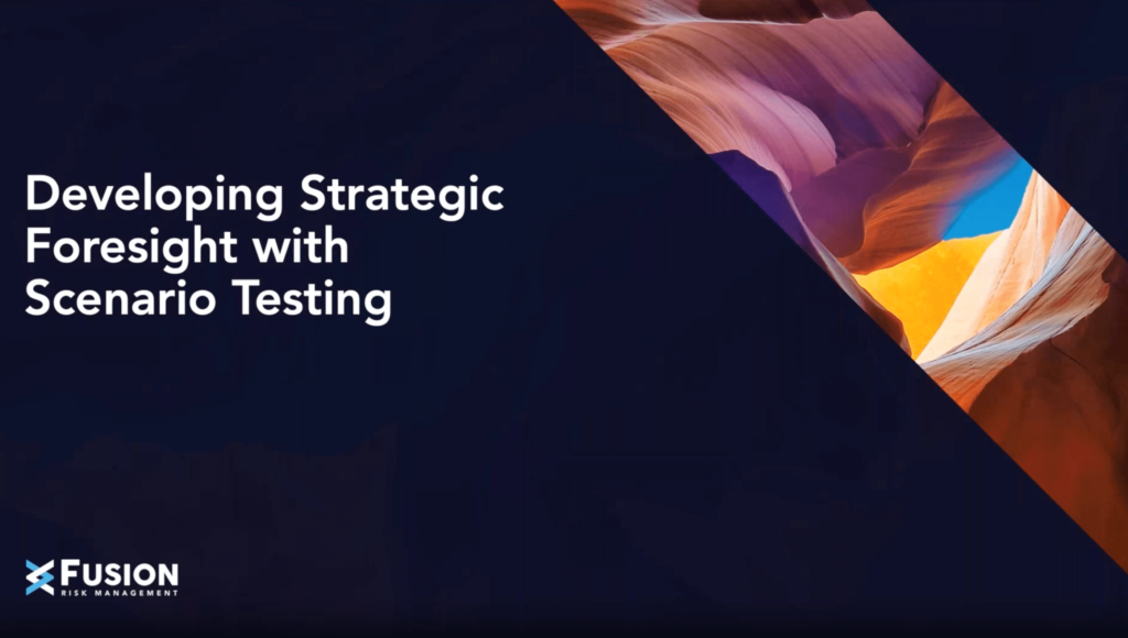 Developing Strategic Foresight with Scenario Testing Webinar