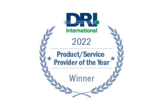 DRI International 2022 Product-Service Provider of the Year Winner Badge