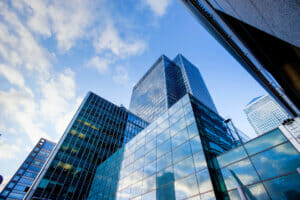 Business office building in London, England