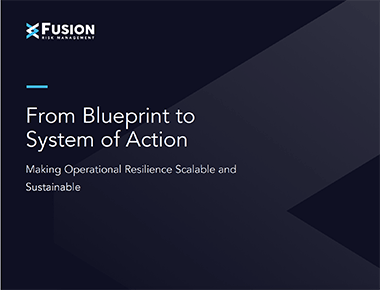 Making Operational Resilience Scalable and Sustainable Webinar - Fusion Risk Management