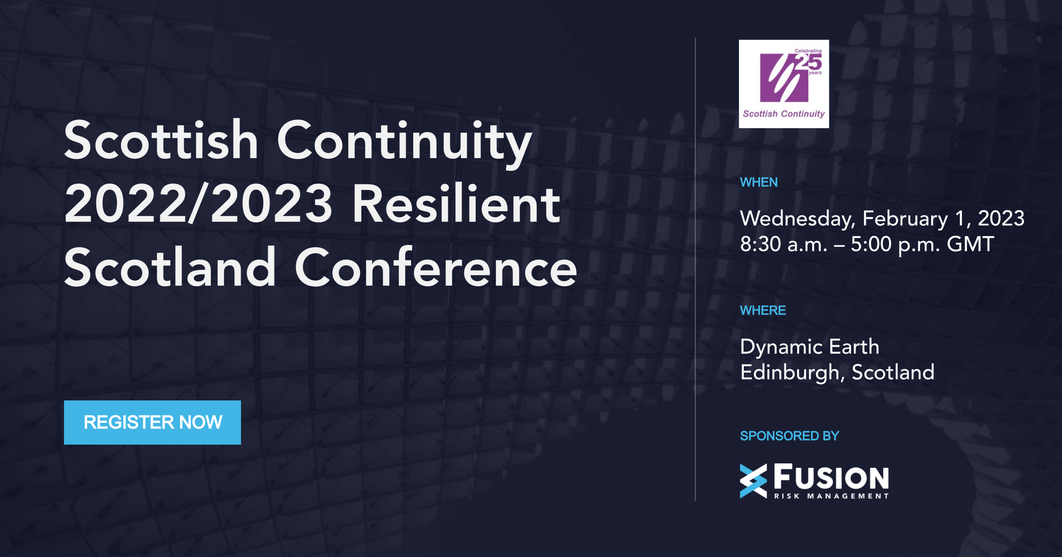 Scottish Continuity 2022-2023 Resilient Scotland Conference Social Card Image