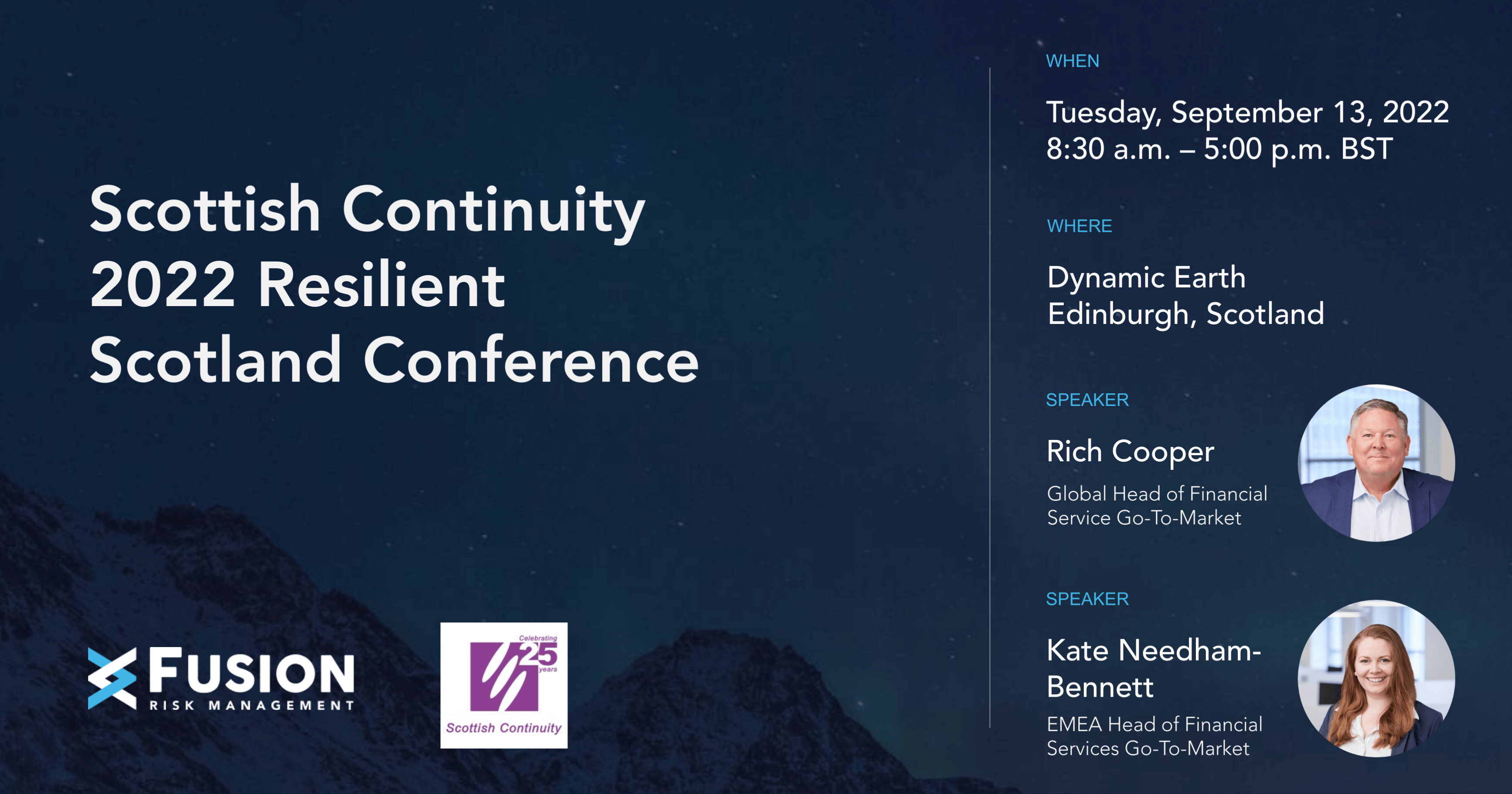 Scottish Continuity 2022 Resilient Scotland Conference Social Card