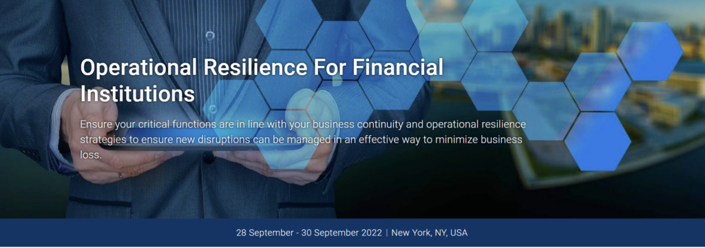 GFMI’s Operational Resilience for Financial Institutions Conference Image