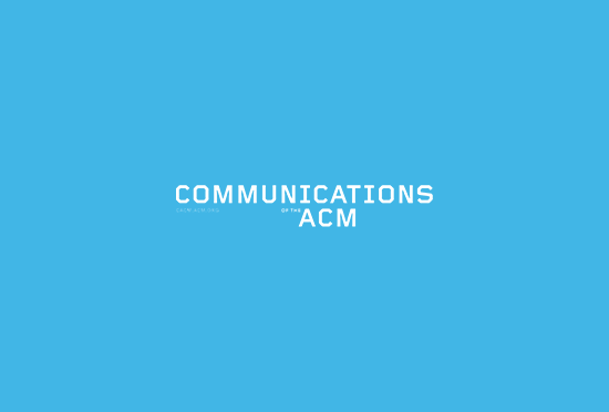 Communications of the ACM Logo - Picton Blue