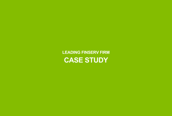 Leading FinServ Firm Case Study Image