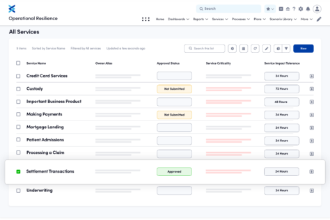 Services List UI Illustration