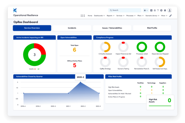 Services Dashboard UI Illustration