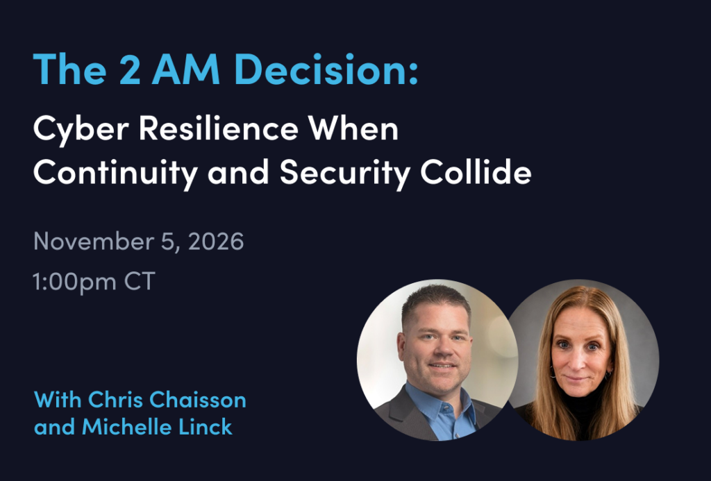 The 2 AM Decision: Cyber Resilience When Continuity and Security Collide